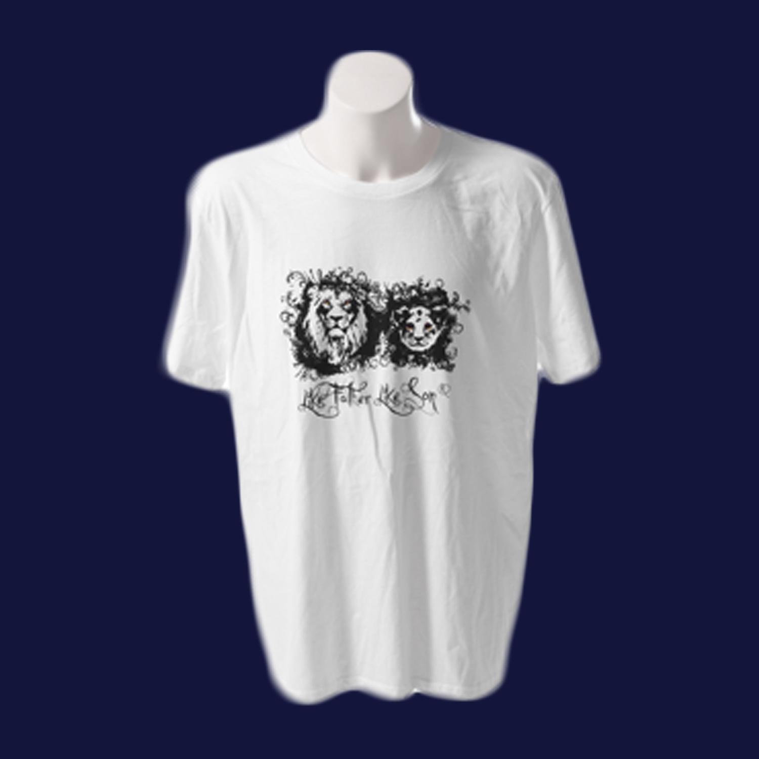 Mens Lion Round Neck Organic Tshirt
