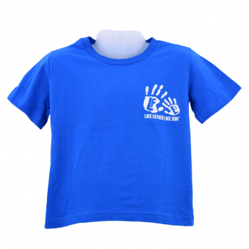 Childrens Organic T-shirt With White hand Design