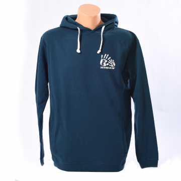 Mens Pullover Organic Hoodie Hand Design