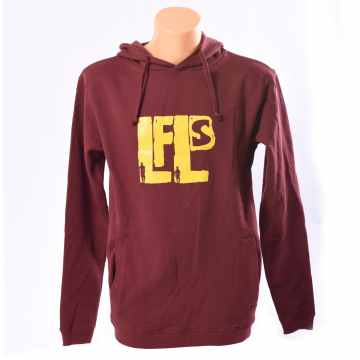 Mens Yellow Logo Organic Pullover Hoodie 