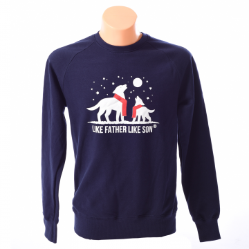 Mens Arctic Wolves Organic Sweater 