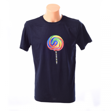Mens Lollipop Design Organic T-shirt