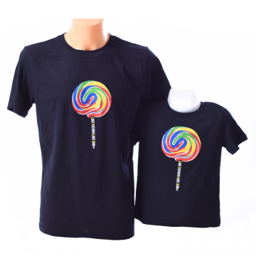 Childrens Lollipop Design Organic T-shirt