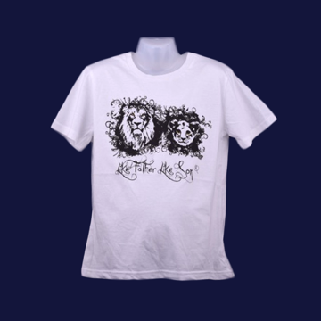 Childrens Round Neck Lion Organic Tshirt