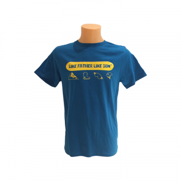 Mens Organic T-shirt Yellow Snowboard Design