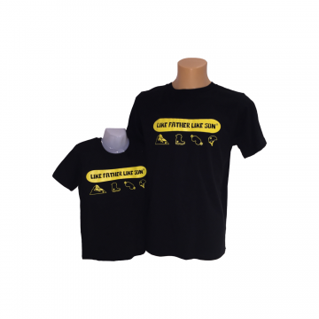 CHILDRENS ORGANIC T-SHIRT YELLOW SNOWBOARD DESIGN