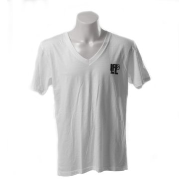 Mens V Neck Organic T-shirt (Lion And Cub On Back)