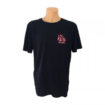 Mens Organic T-shirt With Pink Like Father Like Daughter Hand Design