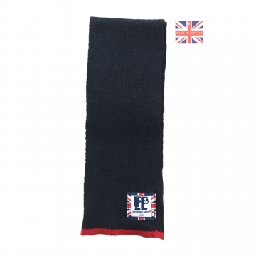 Boys Navy Blue Neck Scarf  With Red Trim (age 3-5)
