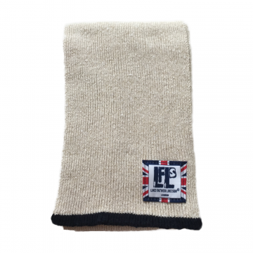 Linen And navy Neck scarf