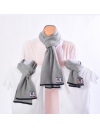 Image Of Scarf Sizes & Label Positions