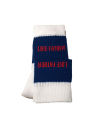 Luxury Sport Socks For Sons -Atlantic Blue Bar With Atlantic With Red Logo