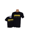 Mens Organic T-shirt Yellow Snowboard Design