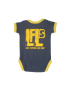 cotton grey and yellow baby vest/ back