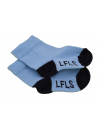 Infant/Child Sky Blue socks with Navy Blue Heel And Toe 