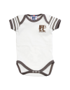 creamy white baby vest with lion cub design