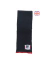 Navy Blue Red Trim Neck Scarf