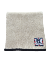 linen and Navy Woollen Neck Scarf